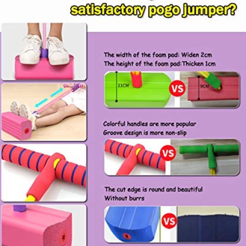 MIWEN Foam Pogo Stick Jumper for Kids,Durable Ultra Cool Colors To...