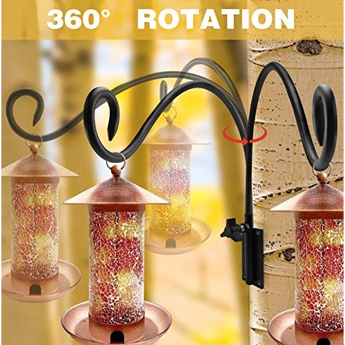 MIXXIDEA Swivel Hanging Plant Bracket, Iron Plant Hanger with Scre...