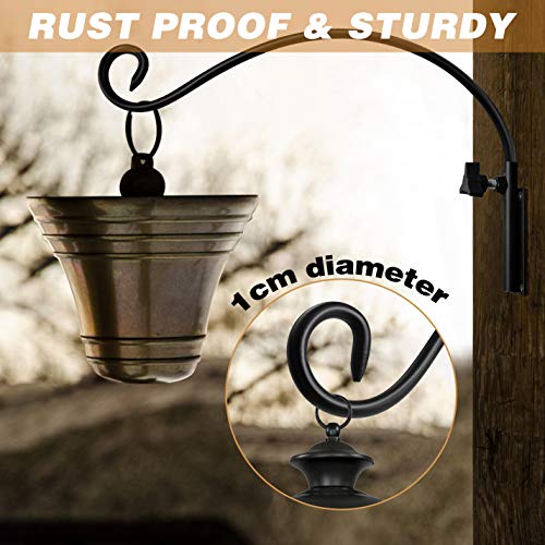 MIXXIDEA Swivel Hanging Plant Bracket, Iron Plant Hanger with Scre...