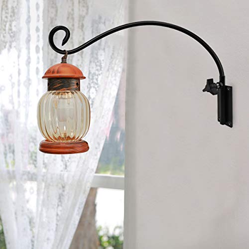 MIXXIDEA Swivel Hanging Plant Bracket, Iron Plant Hanger with Scre...