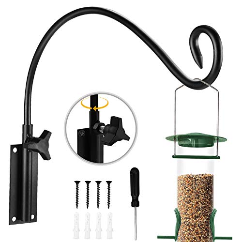 MIXXIDEA Swivel Hanging Plant Bracket, Iron Plant Hanger with Scre...