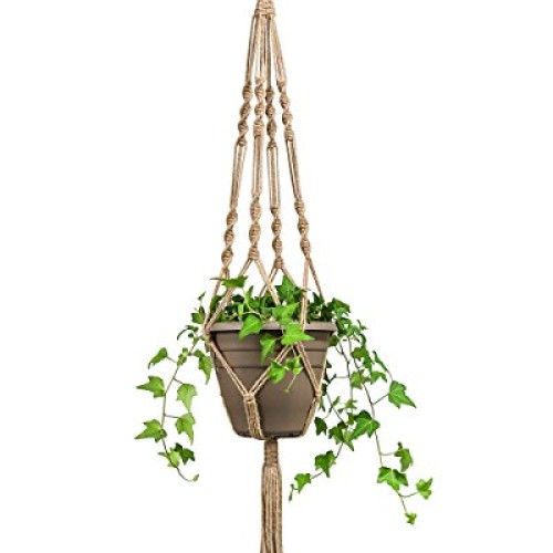 Mkono 2 Pack Macrame Plant Hangers Indoor Hanging Planter Basket D...