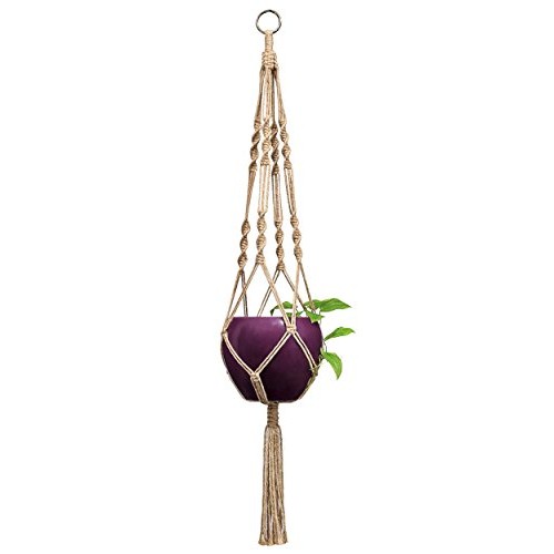 Mkono 2 Pack Macrame Plant Hangers Indoor Hanging Planter Basket D...
