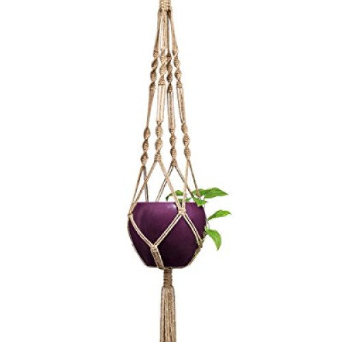 Mkono 2 Pack Macrame Plant Hangers Indoor Hanging Planter Basket D...