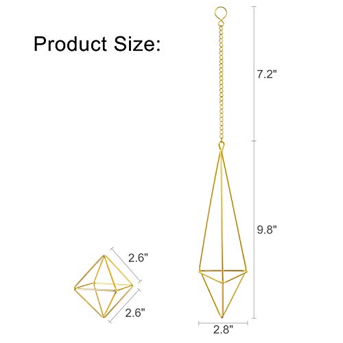 Mkono 7 Pack Air Plant Holder Metal Himmeli Decor Modern Geometric...