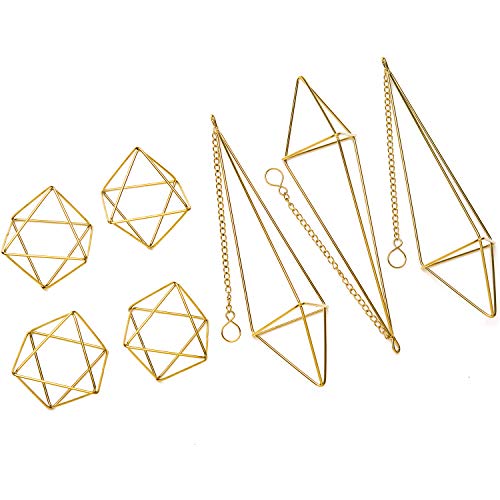 Mkono 7 Pack Air Plant Holder Metal Himmeli Decor Modern Geometric...