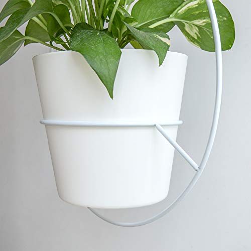 Mkono Boho Hanging Planter, Set of 2 Round Metal Plant Hanger with...