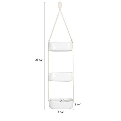 Mkono Ceramic Hanging Planter 3 Tier Indoor Wall Plant Holder for ...