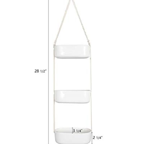 Mkono Ceramic Hanging Planter 3 Tier Indoor Wall Plant Holder for ...