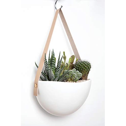 Mkono Ceramic Hanging Planter Wall Planters Set of 3 Modern Flower...