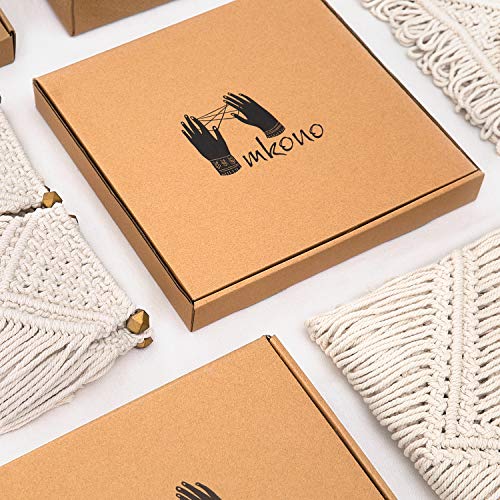 Mkono Macrame Plant Hangers, 5 Pack Different Tiers Indoor Hanging...