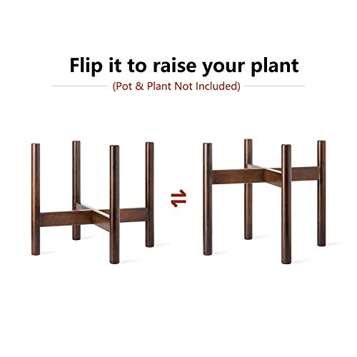 Mkono Plant Stand Mid Century Wood Flower Pot Holder Display Plan...