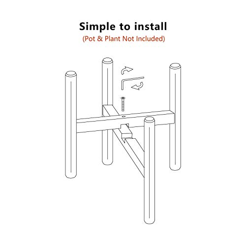 Mkono Plant Stand Mid Century Wood Flower Pot Holder Display Plan...