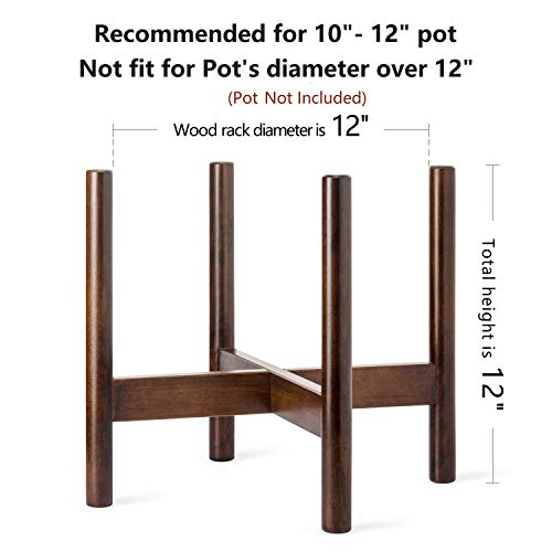 Mkono Plant Stand Mid Century Wood Flower Pot Holder Display Plan...