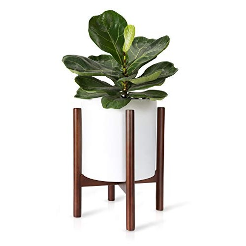 Mkono Plant Stand Mid Century Wood Flower Pot Holder Indoor Potted...