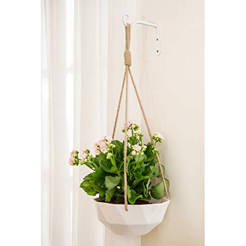 Mkono Wall Hook Hanging Plant Bracket, Decorative Straight Plant H...