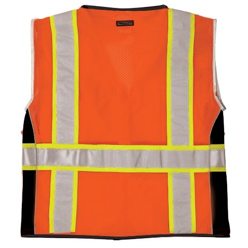 Kishigo 1514 Ultra-Cool Polyester Black Series Heavy Duty Vest, 3X...