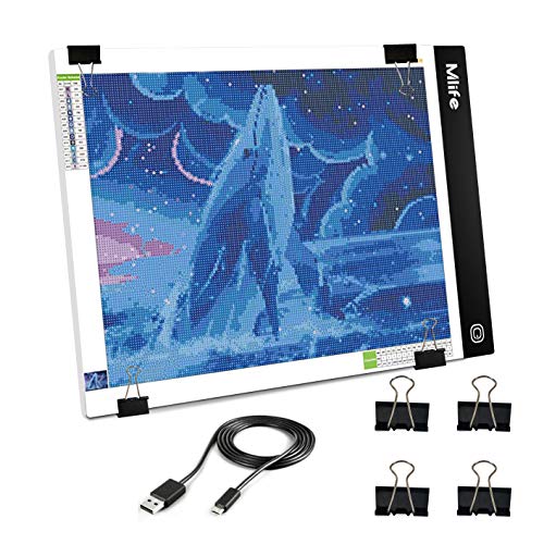 Mlife B4 LED Light Pad - Upgraded Diamond Painting Light Box Dimma...