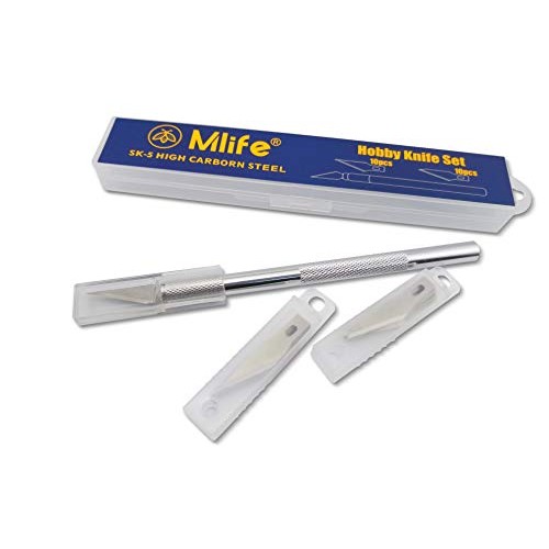 Mlife Hobby Knife Precision Stainless Steel Craft Knife Set for DI...