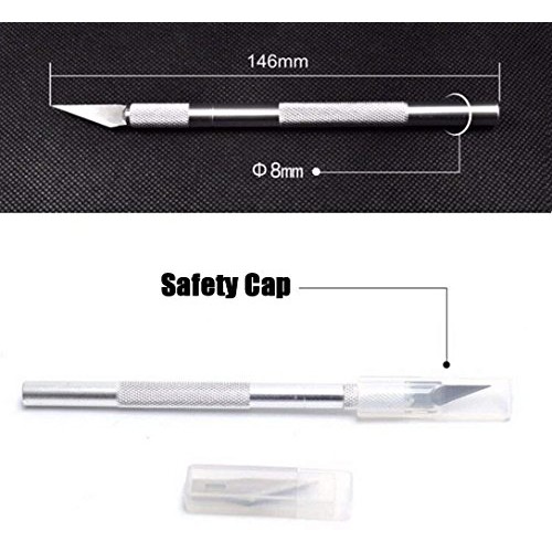 Mlife Hobby Knife Precision Stainless Steel Craft Knife Set for DI...
