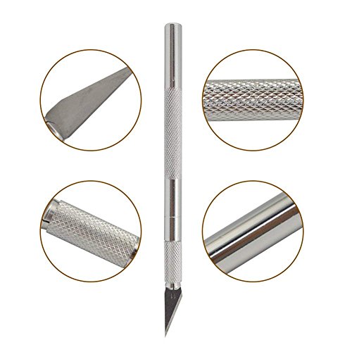 Mlife Hobby Knife Precision Stainless Steel Craft Knife Set for DI...