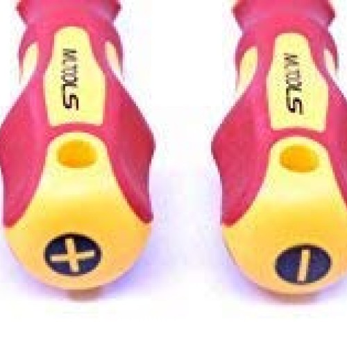 MLTOOLS Insulated Screwdriver Set with Magnetic Tips 6 Pc. Tool K...