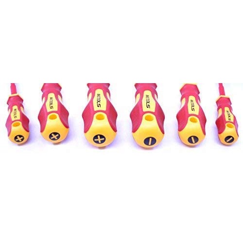 MLTOOLS Insulated Screwdriver Set with Magnetic Tips 6 Pc. Tool K...