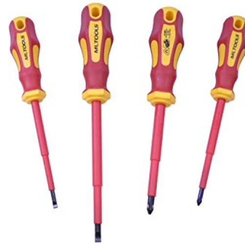 MLTOOLS Insulated Screwdriver Set with Magnetic Tips 6 Pc. Tool K...