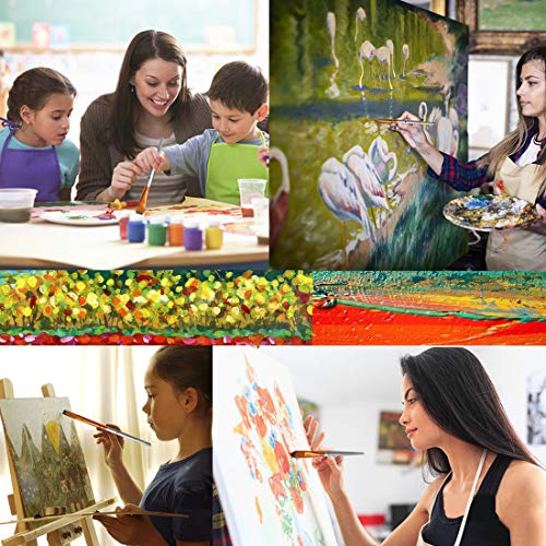 Paint Brushes Set 15 Sizes Oil Acrylic Painting Brush Kit Professi...