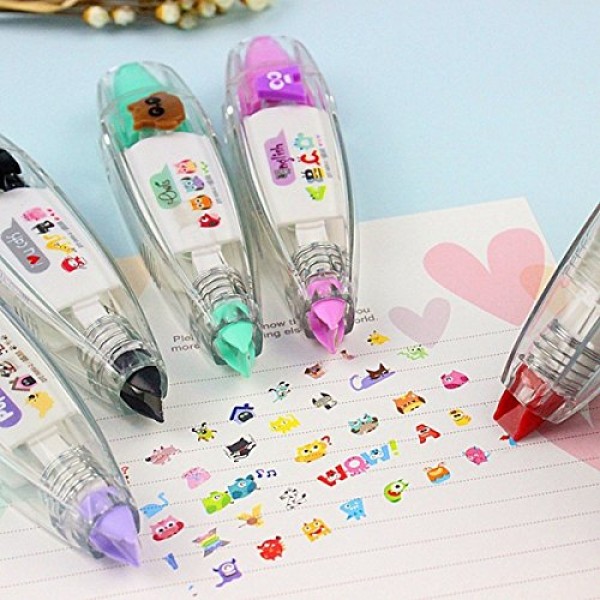 Mochiglory Mini Correction Tape Liquid Paper Dryline Colorful Deco...