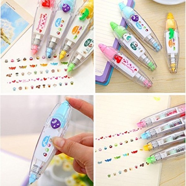 Mochiglory Mini Correction Tape Liquid Paper Dryline Colorful Deco...