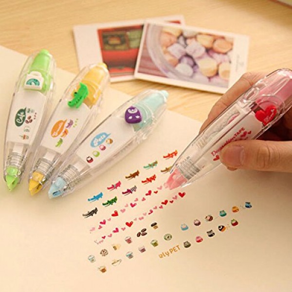Mochiglory Mini Correction Tape Liquid Paper Dryline Colorful Deco...