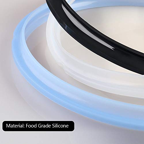 3PCS Silicone Sealing Ring for Instant Pot 6 qt, Insta Pot Seals R...