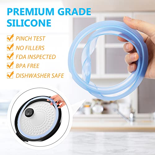 3PCS Silicone Sealing Ring for Instant Pot 6 qt, Insta Pot Seals R...