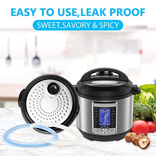 3PCS Silicone Sealing Ring for Instant Pot 6 qt, Insta Pot Seals R...