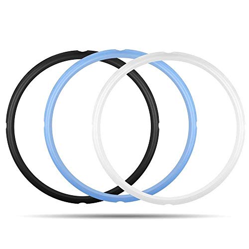 3PCS Silicone Sealing Ring for Instant Pot 6 qt, Insta Pot Seals R...