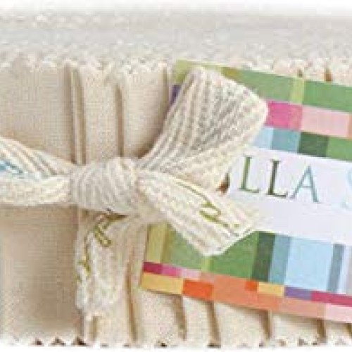 Bella Solids Natural Honey Bun 40 1.5-inch Strips Moda Fabrics 990...