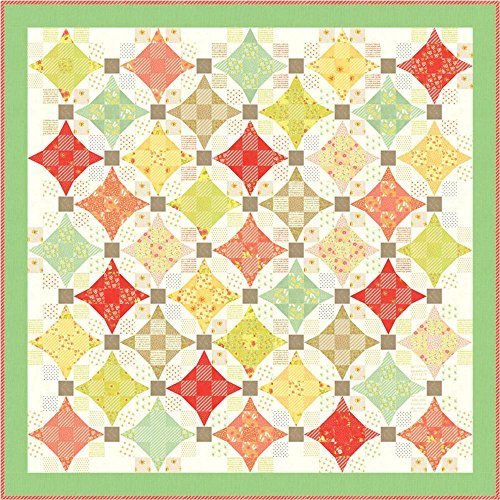 Fig Tree and Co Ella & Ollie Nine Patch Waltz Quilt Kit Moda Fabri...