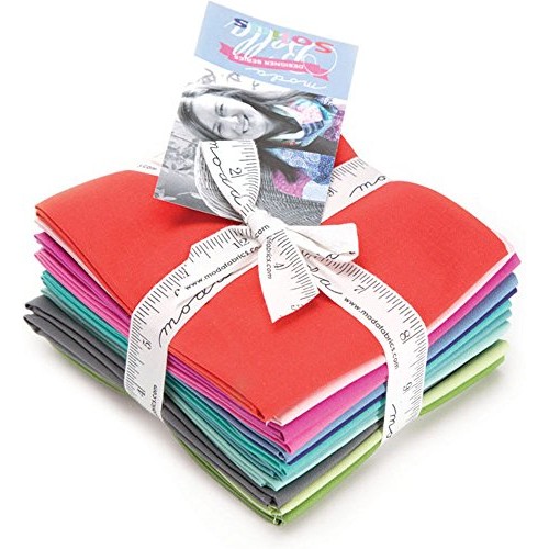 Kate Spain Bella Solids Designer Series 12 Fat Quarter Bundle Moda...