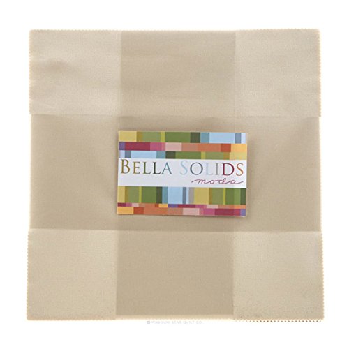 Moda Bella Solids Natural Layer Cake 42 10-inch Fabric Squares 990...