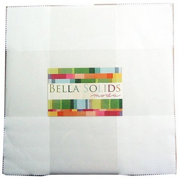 Bella Solids White Layer Cake 42 10-inch Squares Moda Fabrics 9900...
