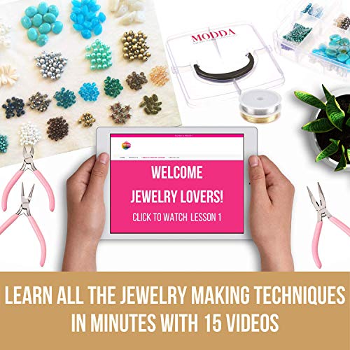 Modda Deluxe Jewelry Making Kit, Jewelry Making Supplies Includes ...
