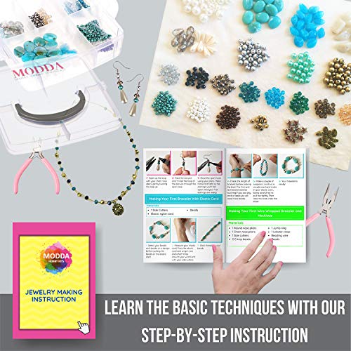 Modda Deluxe Jewelry Making Kit, Jewelry Making Supplies Includes ...
