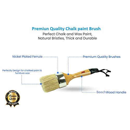 Professional Chalk & Wax Paint Brush - Home Decor Cabinets Stencil...