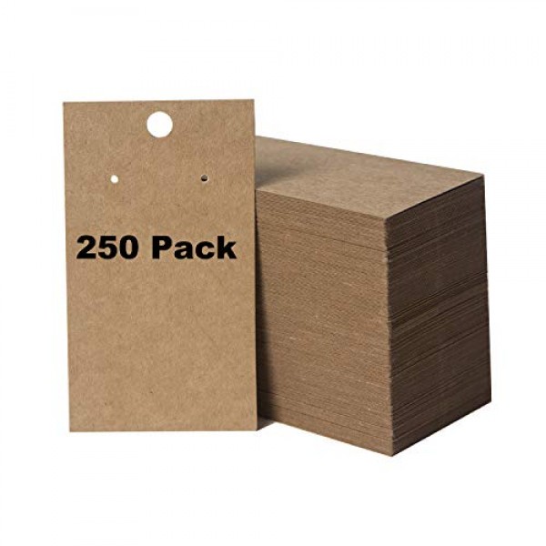 250 Pack Earring Display Cards – Earring and Bracelet Jewelry Disp...