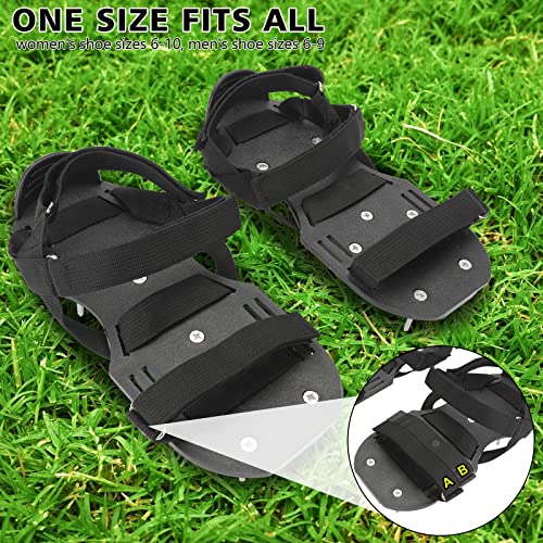 MOFEEZ Lawn Aerator Shoes for Grass - Pre-Assembled Grass Aerator ...