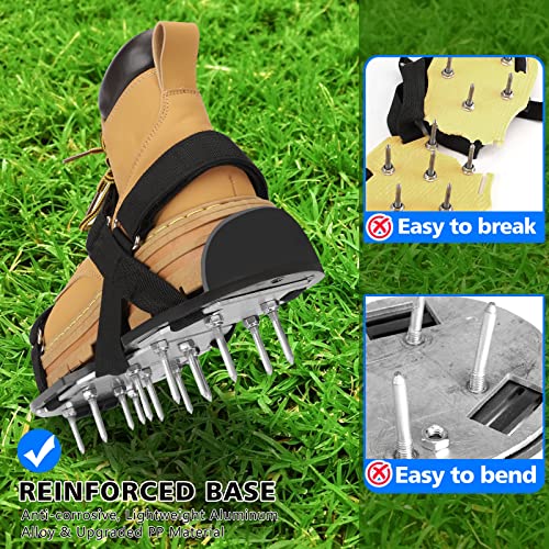 MOFEEZ Lawn Aerator Shoes for Grass - Pre-Assembled Grass Aerator ...