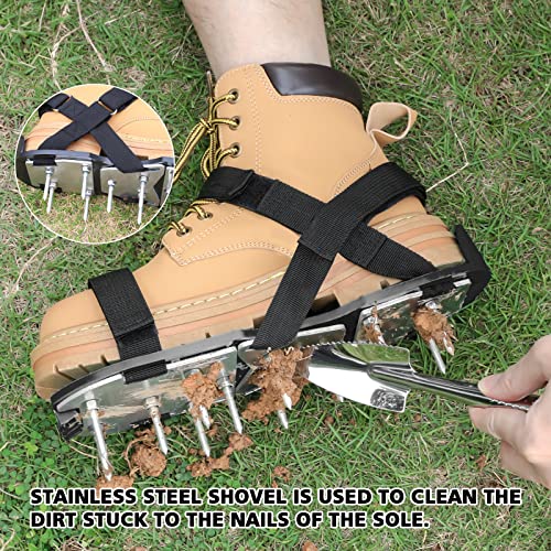MOFEEZ Lawn Aerator Shoes for Grass - Pre-Assembled Grass Aerator ...