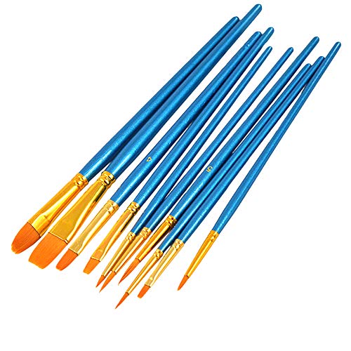 MOFEINI Paint Brushes Set, 10 Pcs Professional Fine Paint Brush Ro...