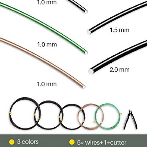 MoHern Bonsai Wire and Bonsai Tool Kit, Total 164 Feet Bonsai Tree...